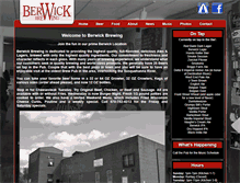 Tablet Screenshot of berwickbrewing.com